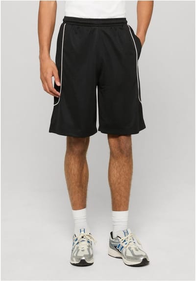 Urban Classics - Piping Mesh Korte broek - 5XL - Zwart
