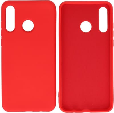 Hoesje Geschikt voor de Huawei P30 Lite - Fashion Color Backcover Telefoonhoesje - Rood