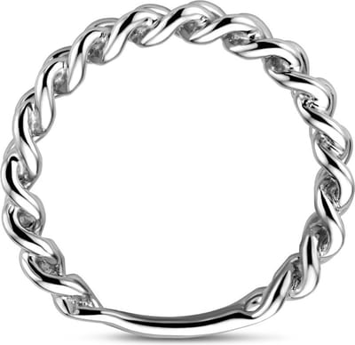 Gerhodineerd Zilver Ring Schakel 1338422
