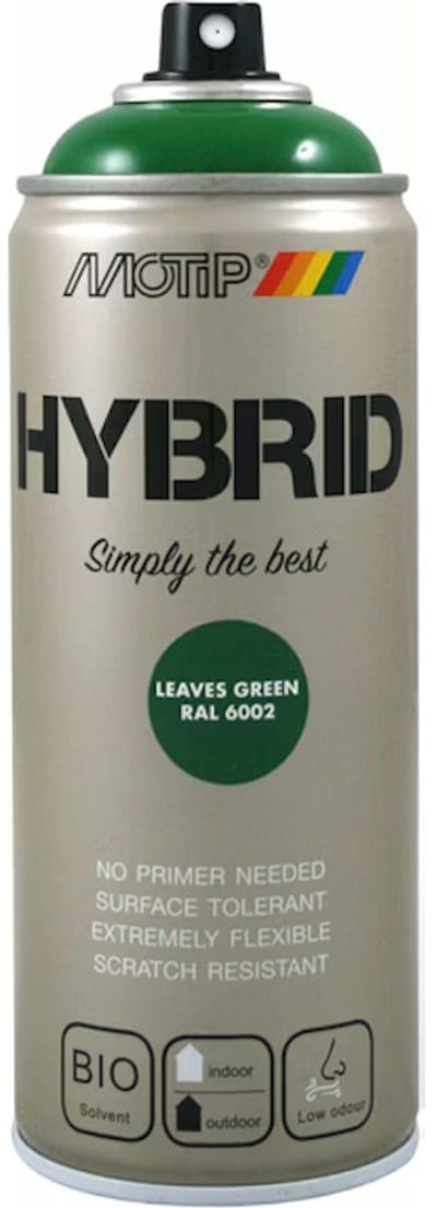 Motip - spuitbus - Hybrid - 400 ml - Leaves Green - snelle droging