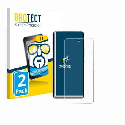 BROTECT - Screenprotector voor Vivo iQOO Neo 11 - Folie Beschermfolie transparant 2 Stuks