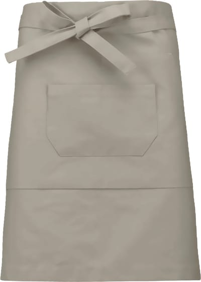 Awesome-Gifts - Professionele Horeca Sloof - K899 Bistro schort - Heupschort - Serveerschort - unisex - halflang - 90 x 50 cm - per 10 stuks - onbedrukt - Beige