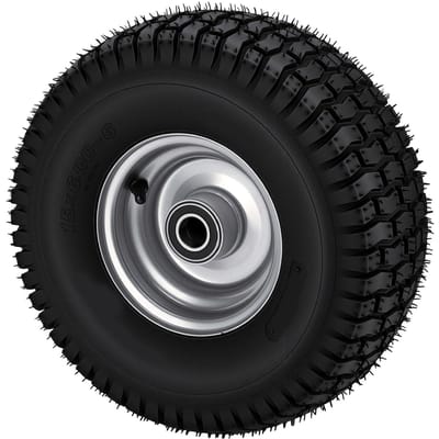 15x6.00 6 Tubeless Band 6 Inch Antislip Go-Kart Wielen Racer Band met Aluminium Legering Naaf en 25mm Lager gray