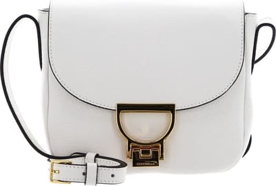 COCCINELLE Leren Schoudertas Arlettis Handbag Grained Leather Coconut Milk Crème