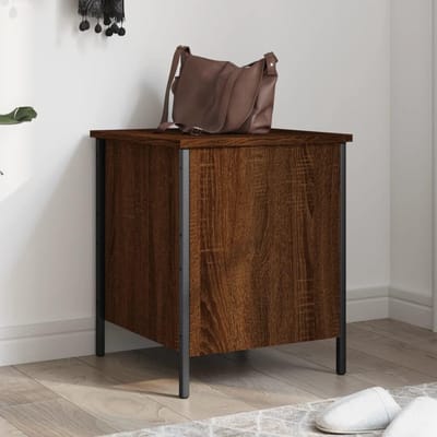 Opbergbank - Zitbank Entreebank - Gang Opruimen - Verstelbare Poten - 40 x 425 x 50 cm - Bruin Eiken