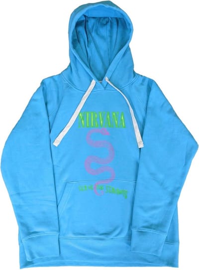 Nirvana - Serve The Servants Neon Hoodie/trui - S - Blauw