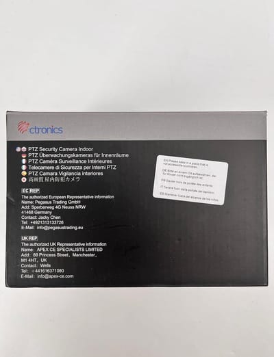 SnelShoppen - 4G Indoor Beveiligingscamera met SIM Kaart, 360° PTZ IP Camera, Kleur Nachtzicht, 2-Way Audio, Muur-/Plafondmontage, 20m Bereik, Ideaal