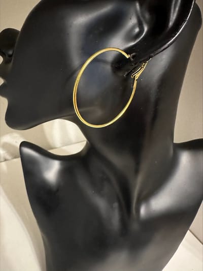 oorringen goudkleurig 4,5 cm | | Make up | Parfum | Moederdag | Verjaardagscadeau| Cadeautje| Valentijnsdag| Kado | sieraden | vaderdag | oorbellen | oorsieraden