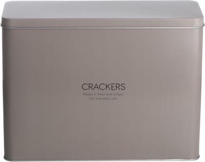 Gusta crackerblik -  metaal - 24 centimeter x 9 centimeter x 18 centimeter
