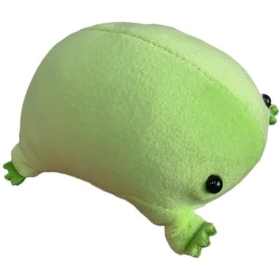 Cartoon Anime Groene Kikker Pluche Speelgoed PP Katoen Decompressie Dieren Pluizige Kikker Beeldje Zachte Kikker Pluche Hanger Leuke Ornamenten lichtgroene kleur