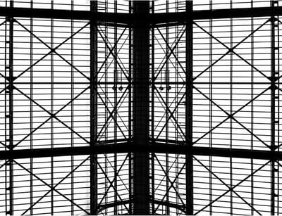 Poster Station Antwerpen Rooftop - 30x40 cm Met Fotolijst - Gebouwen Poster - Ingelijst - WALLLL