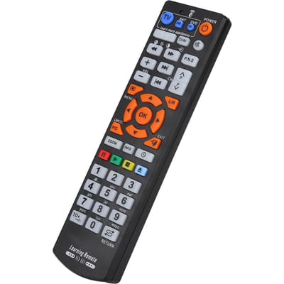 Universele Slimme Afstandsbediening Controller Met Leerfunctie Voor TV CBL DVD SAT black