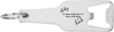 Akyol - it takes a big heart to teach little minds flesopener - Vriend/vriendin - leraar - leuk kado voor je vrienden om te geven - 105 x 25mm