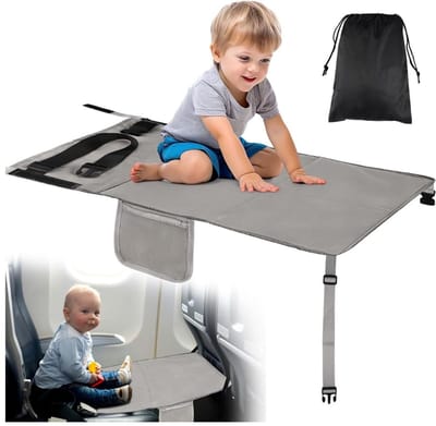 CLVP® Vliegtuigbedje - Reiskussen – Babybedje met Opbergvak