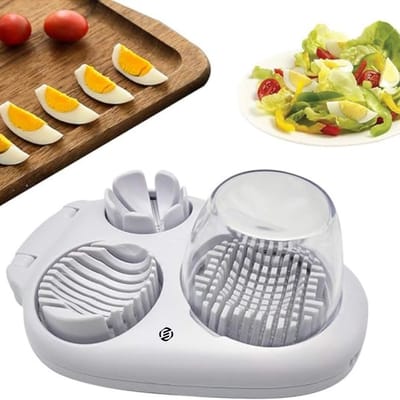 Equivera Eiersnijder - Eiersnijer - Eier Snijder - Eiersnijders - Champignonsnijder - Keukenbenodigdheden - Keuken Accessoires - Eiergereedschap - Egg Slicer