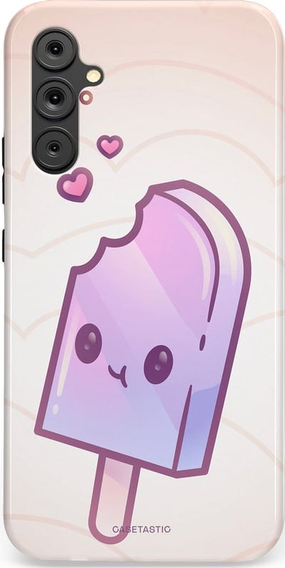Casetastic Hoesje Geschikt voor Samsung A34 (5G) - Stijlvolle Beschermende Duo-layer Case - Zacht Paars IJs