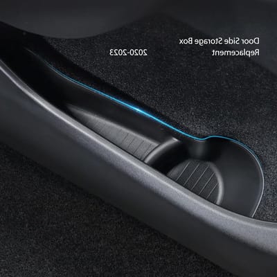 4PCS Deur opbergdozen voor auto, zachte TPE inzetstukken voor organizer trays, voor- en achterdeuren, handige opbergaccessoires voor auto-interieur