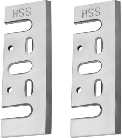 Dailygoody Schaafbladen - Vervangingsmessen - 82x30 mm - Houtbewerking - Compatibel met Makita en Hitachi - 2x Schaafmessen