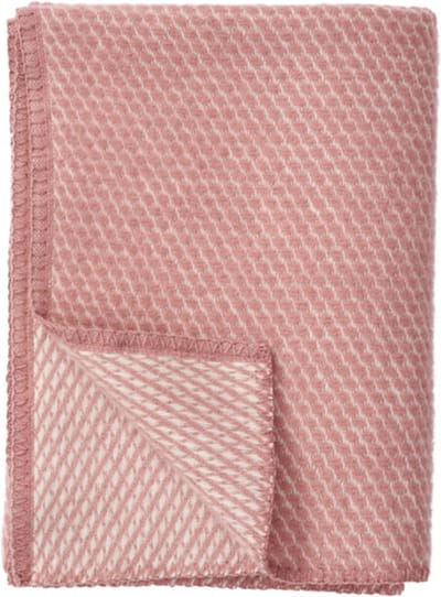 Klippan - ledikantdeken- Velvet - roze- wollen deken- 90x130cm
