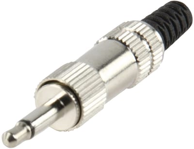 Lumberg KLS 22 Jackplug 3,5 mm Stekker, recht Aantal polen: 2 Mono Zilver 1 stuk(s)