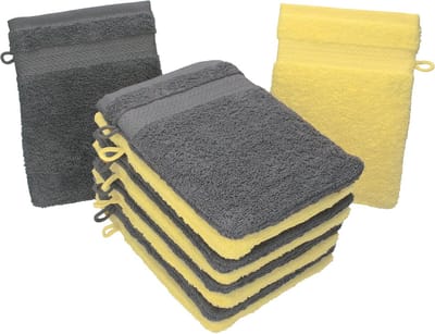 10 Delige Set Washandjes Premium 100% Katoen Zacht en Absorberend