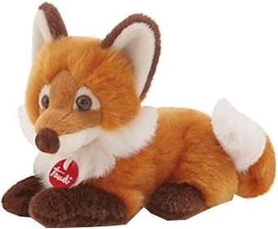 Trudi - Trudino Knuffel Vos 18 cm - Handgemaakt in Italie - Zacht pluche - Knuffeldier voor jongens en meisjes - Bruin - 9x14x18 cm maat XS