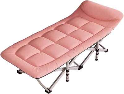 Vouwbed voor Volwassenen - Logeerbed Opklapbaar - Comfortabel Slapen - Met Hoofdsteun - 18.74 ponden - One Color