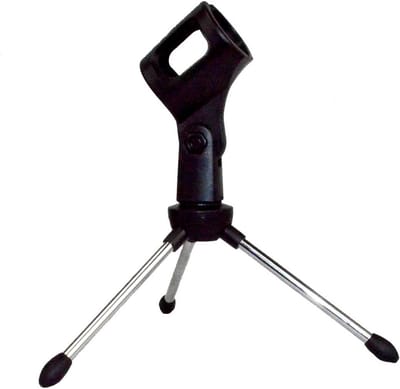 Lichtgewicht Opvouwbare Microfoon Statief Desktop Standaard met Clip