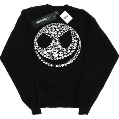Disney Dames/Dames Nightmare Before Christmas Jack Skull Collage Sweatshirt (Zwart)