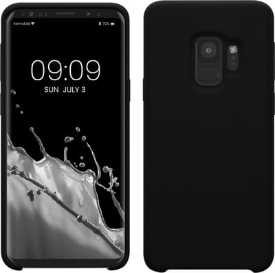 kwmobile telefoonhoesje geschikt voor Samsung Galaxy S9 - Hoesje met siliconen coating - Smartphone case in zwart
