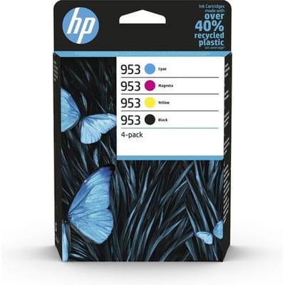 HP 953 - verpakking van 4 stuks - zwart, geel, cyaan, magenta - origineel - inktcartridge - voor Officejet Pro 7740, 7740 grootformaat,
