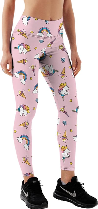 Yucka festival legging met unicorn print - Leggings met print - Dames - Meisjes - Maat S-M