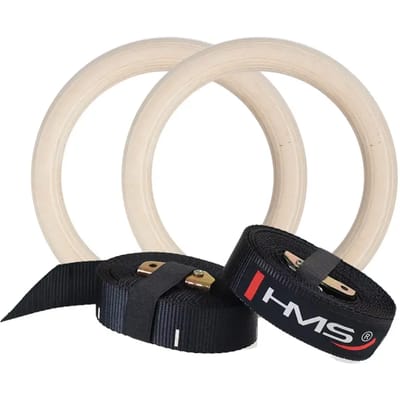 Houten gymnastiekhoepels met meetlint HMS TX07