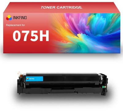 INKFIND 075H Cyaan tonercartridge compatibel met Canon 075H Cyaan geschikt voor Canon i-Sensys MF664Cdw. MF667Cdw LBP646Cdw.LBP647Cdw/Color imageCLASS MF665Cdw / MF663Cdw / MF662Cdw,Color imageCLASS LBP647Cdw/S LBP646Cdw - 1-pack Cyaan