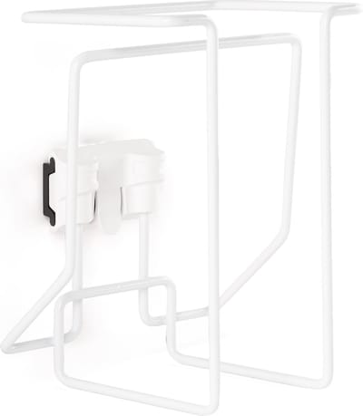 Toolflex Multifunctionele Houder voor Wegwerphandschoenen - Wand en Railmontage Wit