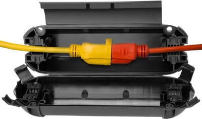 Waterdichte kabeldoos - Verlengsnoer bescherming - Buiten elektra - IP54 stof en waterdicht - 21 x 7 x 6 cm
