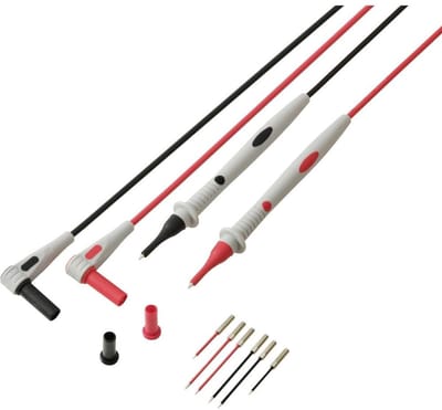 VOLTCRAFT MSL-530 Meetsnoer Steekaansluiting 4 mm Testpunt 1 m Zwart, Rood 1 paar