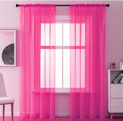 Set van 2 transparante gordijnen voor de woonkamer, semi-transparante vitrage, moderne decoratieve raamdecoratie voor slaapkamers en woonruimtes
