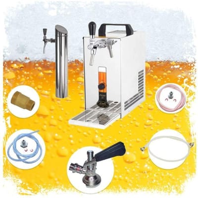 Complete set - Biertap PYGMY 20/K, 1-kraans, 25 liter/u - Thuistap - Bierkoeler - met biertapzuil, zonder fustkoppeling