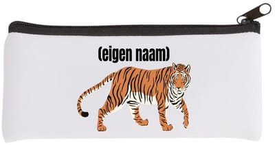 Akyol - tijger met eigen naam Etui - Tijger - dieren liefhebber - iemand die houdt van tijgers - verjaardag - cadeau - kado - geschenk - 20 bij 9 cm
