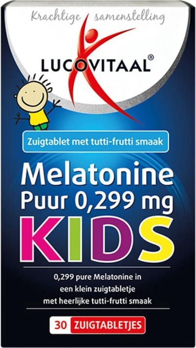 Lucovitaal Melatonine Puur Kids - 3 x 30 zuigtabletten - Voordeelverpakking