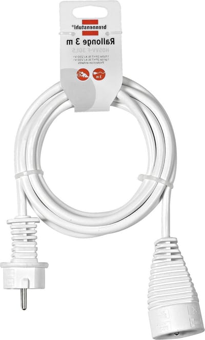 Verlengsnoer 3 m - gebruik binnenshuis - wit