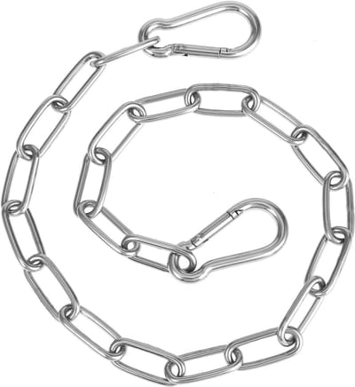 Sterke 51 cm RVS Ketting met Slot voor Hekken en Deuren