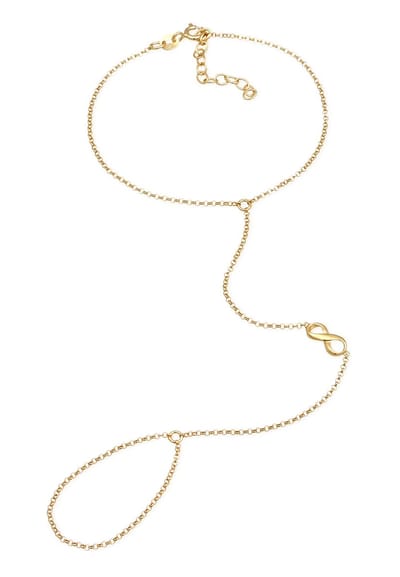 Elli - Armband - Dames Handketting Oneindigheid symbool in 925 sterling zilver verguld - Dames