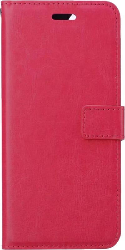 Hoesje Met Pasjeshouder - Geschikt voor Xiaomi 12 - Luxe Bookcase Portemonee - Flip Case - Kunstleer Book Case - Flipcase - Book Cover - Walletcase - Portemonneehoes - Donkerroze