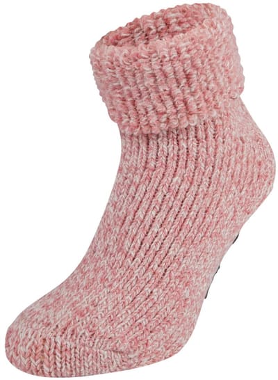 Homesocks huis sokken met antislip - Antislip sokken met extra grip - Siliconen - Wollen winter sokken - 38 - Roze