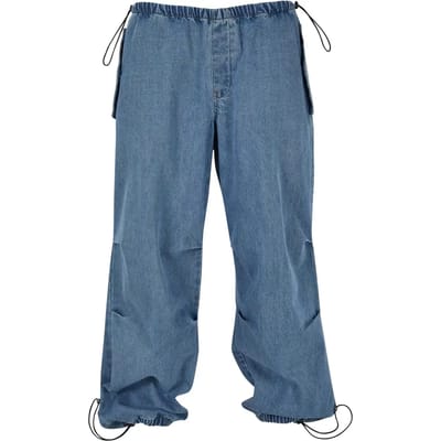 Urban Classics - Parachute Jeans Wijde broek - S - Blauw