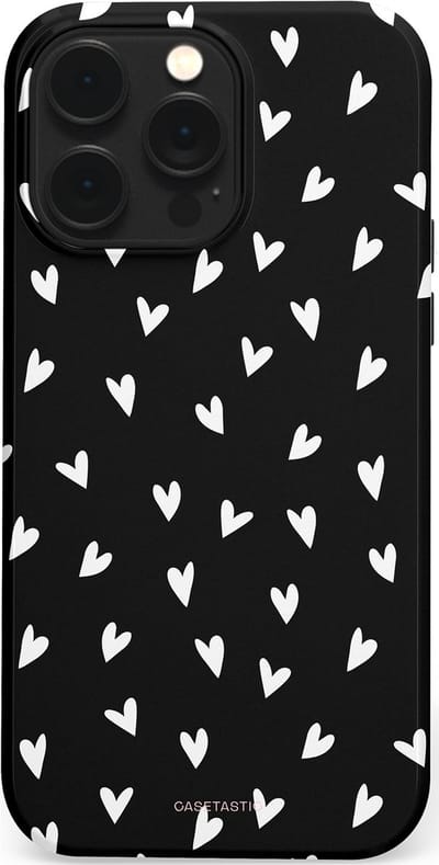 Casetastic Hoesje Geschikt voor Apple iPhone 14 Pro Max Magsafe - Stijlvolle Beschermende Duo-layer Case - Stippen Hart