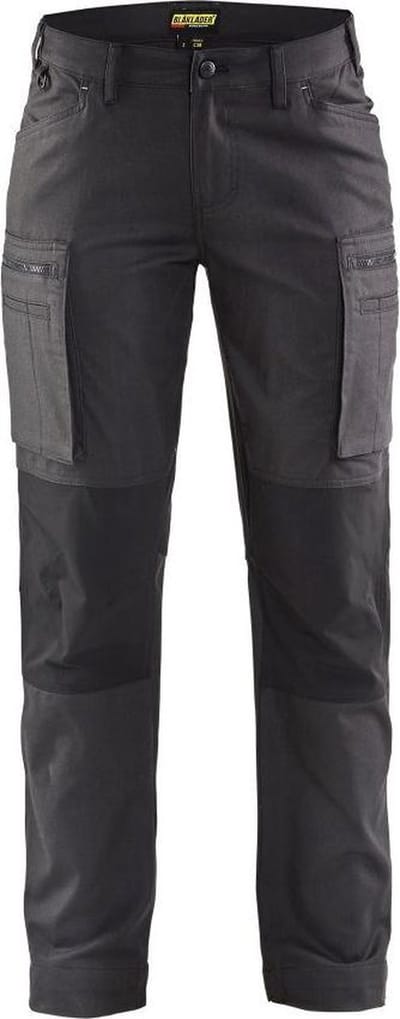 Blaklader Service Werkbroek Dames stretch 7159-1146 - Vrouwen - Donkergrijs/Zwart - 30