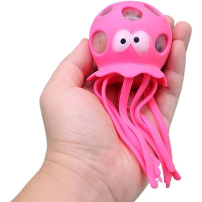 Poulpe Boule Anti-Stress Jouets Squishy pour Adultes Enfants, Jouets Sensoriels Fidget pour Soulager l'Anxiété, Mignons Jouets à Presser pour Fête Cadeaux